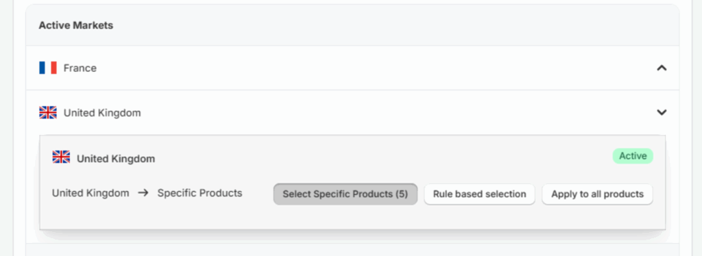Rules for back in stock notification